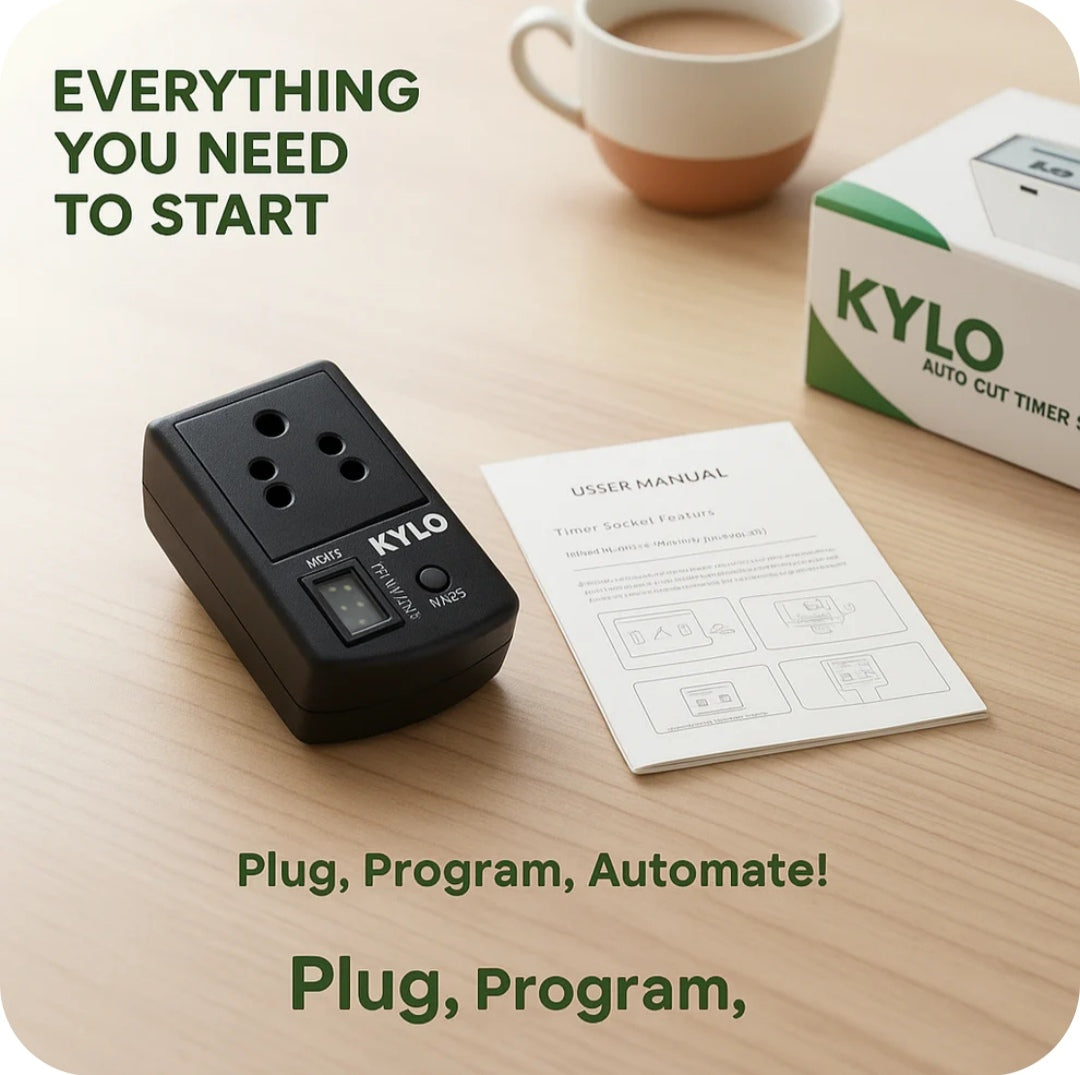 Automatic Cut Off Timer Socket Plug